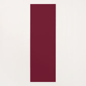 Tapis De Yoga Vin de Bourgogne Rouge Minimaliste Nom de script é (Dos)