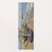 Tapis De Yoga Vincent van Gogh - Bateaux de pêche sur la plage (Dos)