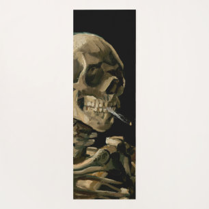 Tapis De Yoga Vincent van Gogh - Crâne avec cigarette allumée