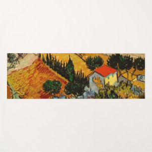 Tapis De Yoga Vincent van Gogh - Paysage, Maison et Plowman