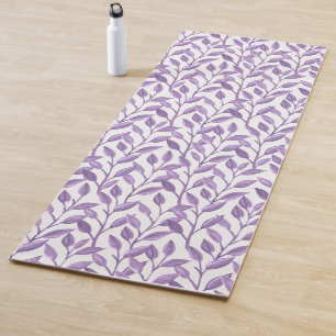 Tapis De Yoga Vins de lavande feuillus Tranquille Yoga Mat