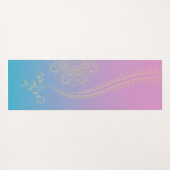 Tapis De Yoga Violet à bleu Mandala Yoga Mat (Dos (Horizontal))