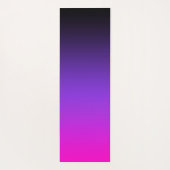 Tapis De Yoga Violet bleu noir et Ombre rose chaud (Dos)