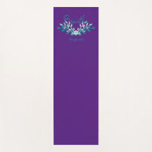 Tapis de yoga violet - Breathe, tu as ce