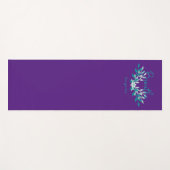 Tapis de yoga violet - Breathe, tu as ce (Devant (Horizontal))