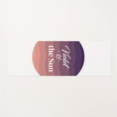 Tapis De Yoga Violet et le yoga du soleil (Devant (Horizontal))