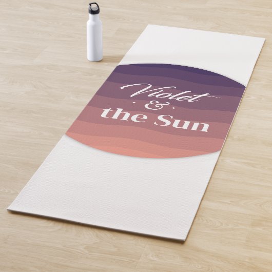 Tapis De Yoga Violet et le yoga du soleil (En situation)