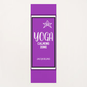 Tapis De Yoga Violet étoile blanche (Devant)