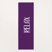 Tapis De Yoga Violet étoile blanche (Dos)