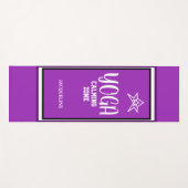 Tapis De Yoga Violet étoile blanche (Devant (Horizontal))