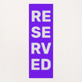 Tapis de yoga violet RÉSERVÉ (Devant)