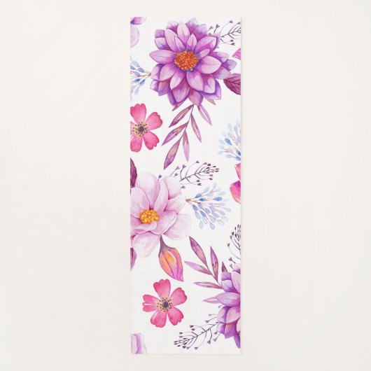 Tapis De Yoga Violet rose (Devant)