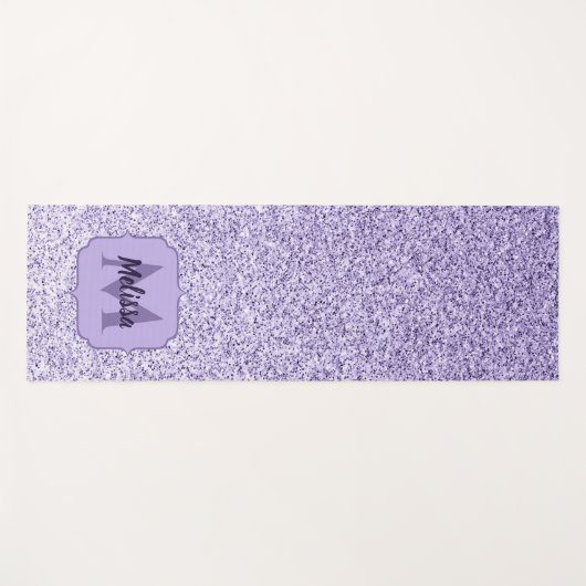 Tapis De Yoga Violet Ultra violet parties scintillant lumière ét (Devant (Horizontal))