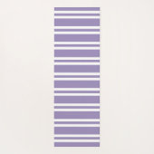 Tapis De Yoga Violet violet et blanc rayé (Dos)