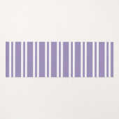 Tapis De Yoga Violet violet et blanc rayé (Devant (Horizontal))
