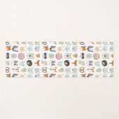 Tapis De Yoga Visages conviviaux | Portraits d'animaux mignons (Devant (Horizontal))