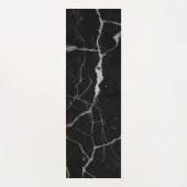 Tapis De Yoga Vitrines d'argent en faux marbre noir (Devant)