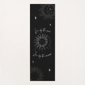 Tapis De Yoga Vivre par le soleil Amour par la lune (Devant)