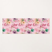 Tapis De Yoga Vol Flamants roses (Devant (Horizontal))