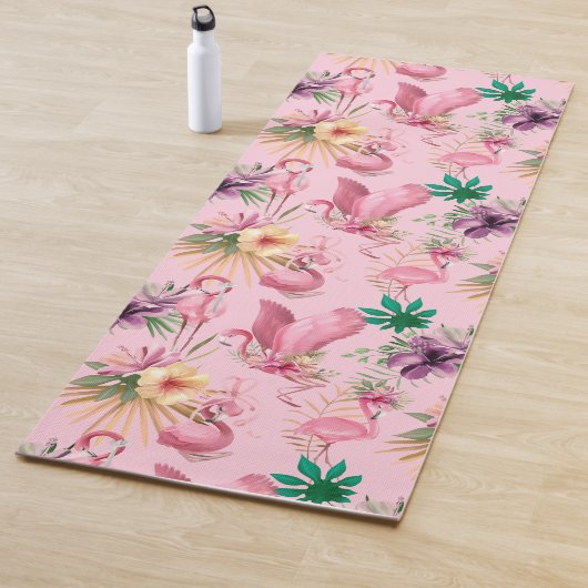 Tapis De Yoga Vol Flamants roses (En situation)