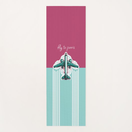 Tapis De Yoga Vol vers Paris (Devant)