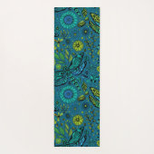Tapis De Yoga Voler, pilonner la libellule en bleu (Dos)