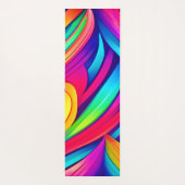Tapis De Yoga Vortex arc-en-ciel psychédélique (Dos)