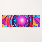 Tapis De Yoga Vortex cosmique : une odyssée néon (Devant (Horizontal))