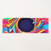 Tapis De Yoga Vortex de Vitalité Art (Devant (Horizontal))