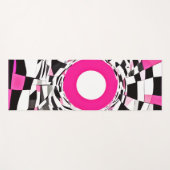 Tapis De Yoga Vortex rose : une À damiers descente (Devant (Horizontal))