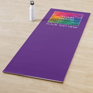 Tapis De Yoga Votre Texte Photo Ici Modèle Royal Purple Fitness