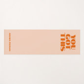 Tapis De Yoga Vous avez cette Typographie Rouge Rose Yoga Mat (Devant (Horizontal))