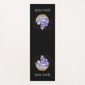 Tapis De Yoga Vous Rock Amethyst Crystals Mystical Watercolor (Devant)