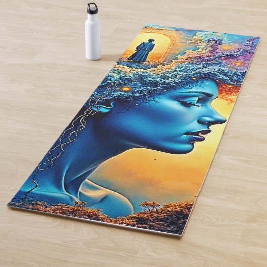 Tapis De Yoga Voyage Cosmique Mineur (En situation)