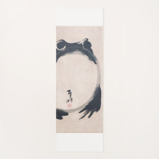 Tapis De Yoga Wabi Sabi Grumpy Frog by Hoji Japanese Sumi-e ヨガ