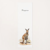 Tapis De Yoga Wanderer extérieur : aquarelle Kangaroo personnali (Devant)