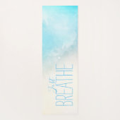 Tapis De Yoga Watercolor Beach Just Breathe (Dos)