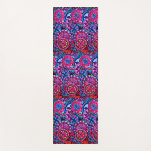 Tapis De Yoga Watercolor Rainbow (Devant)