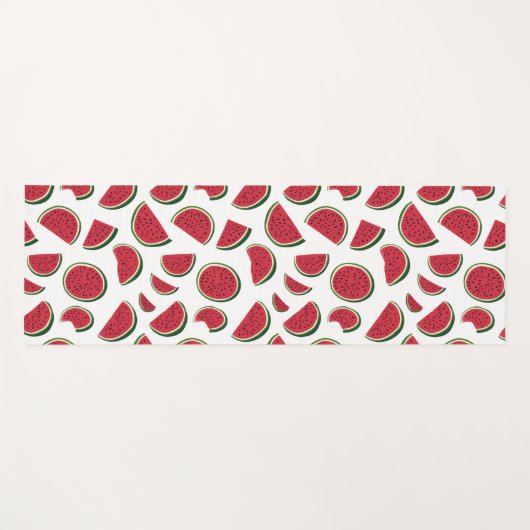 Tapis De Yoga Watermelon Slice Summer Pattern (Devant (Horizontal))