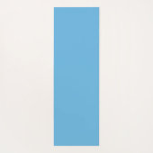 Tapis De Yoga Whimsical Blue White Stripe Preppy Monogram (Dos)