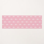 Tapis De Yoga White Treble Clef Music Rose (Devant (Horizontal))