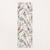 Tapis De Yoga Wildflower Lavender Boho Botanical Floral (Devant)