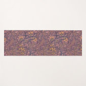 Tapis De Yoga William Morris Artichoke Vin et or (Devant (Horizontal))