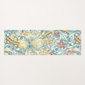 Tapis De Yoga William Morris Golden Lily modèle floral (Dos (Horizontal))