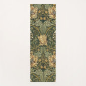 Tapis De Yoga William Morris Honeysuckle Vert Floral (Devant)