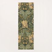 Tapis De Yoga William Morris Honeysuckle Vert Floral (Dos)