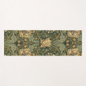 Tapis De Yoga William Morris Honeysuckle Vert Floral (Devant (Horizontal))