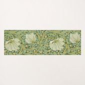 Tapis De Yoga William Morris Pimpernel Fond d'écran bleu Floral (Dos (Horizontal))