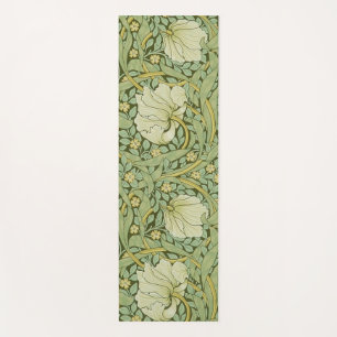 Tapis De Yoga William Morris Pimpernel Fond d'écran bleu Floral