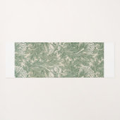 Tapis De Yoga William Morris tulip fond textile vert (Dos (Horizontal))